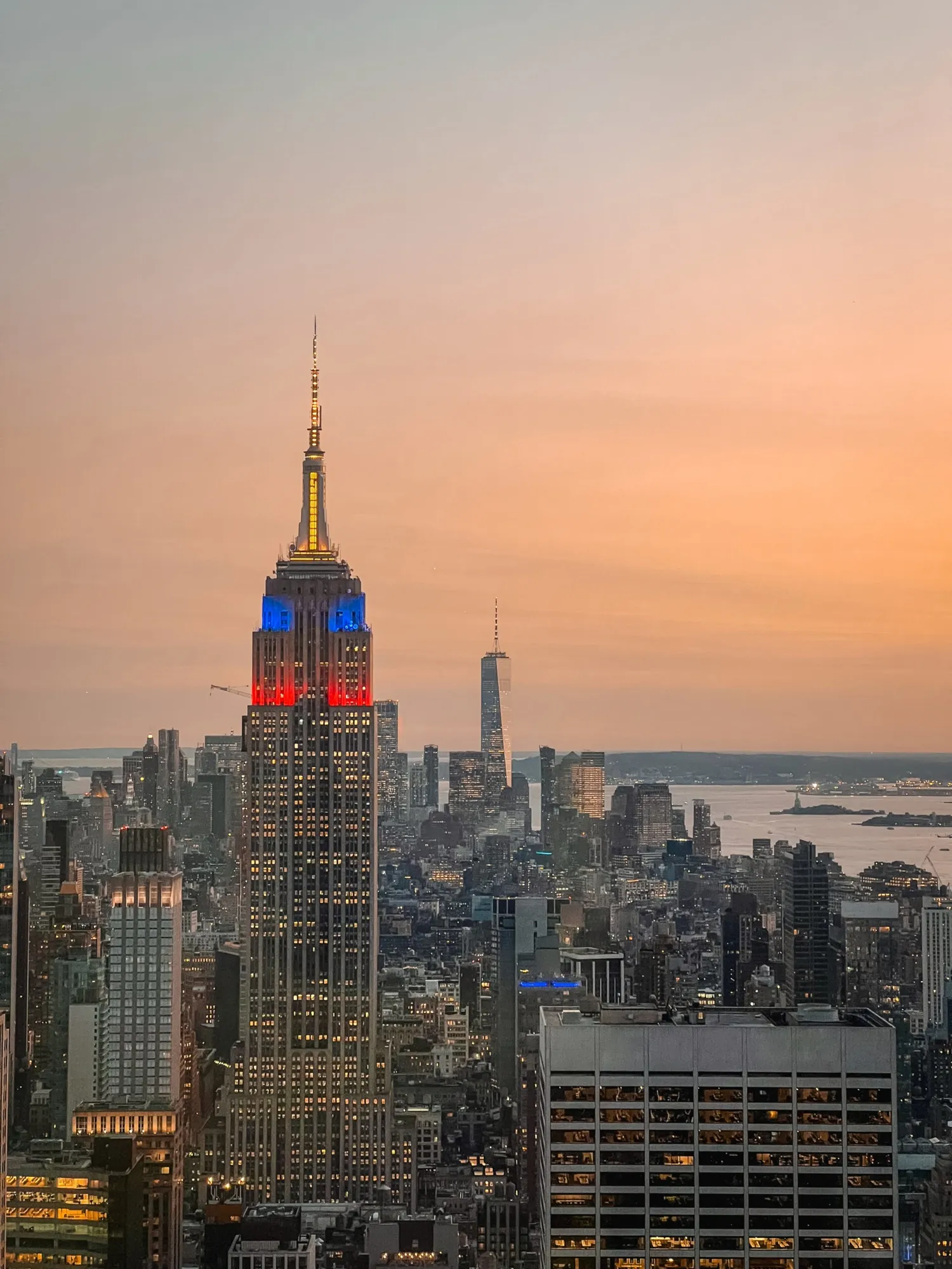 Empire State Building al atardecer en Nueva York