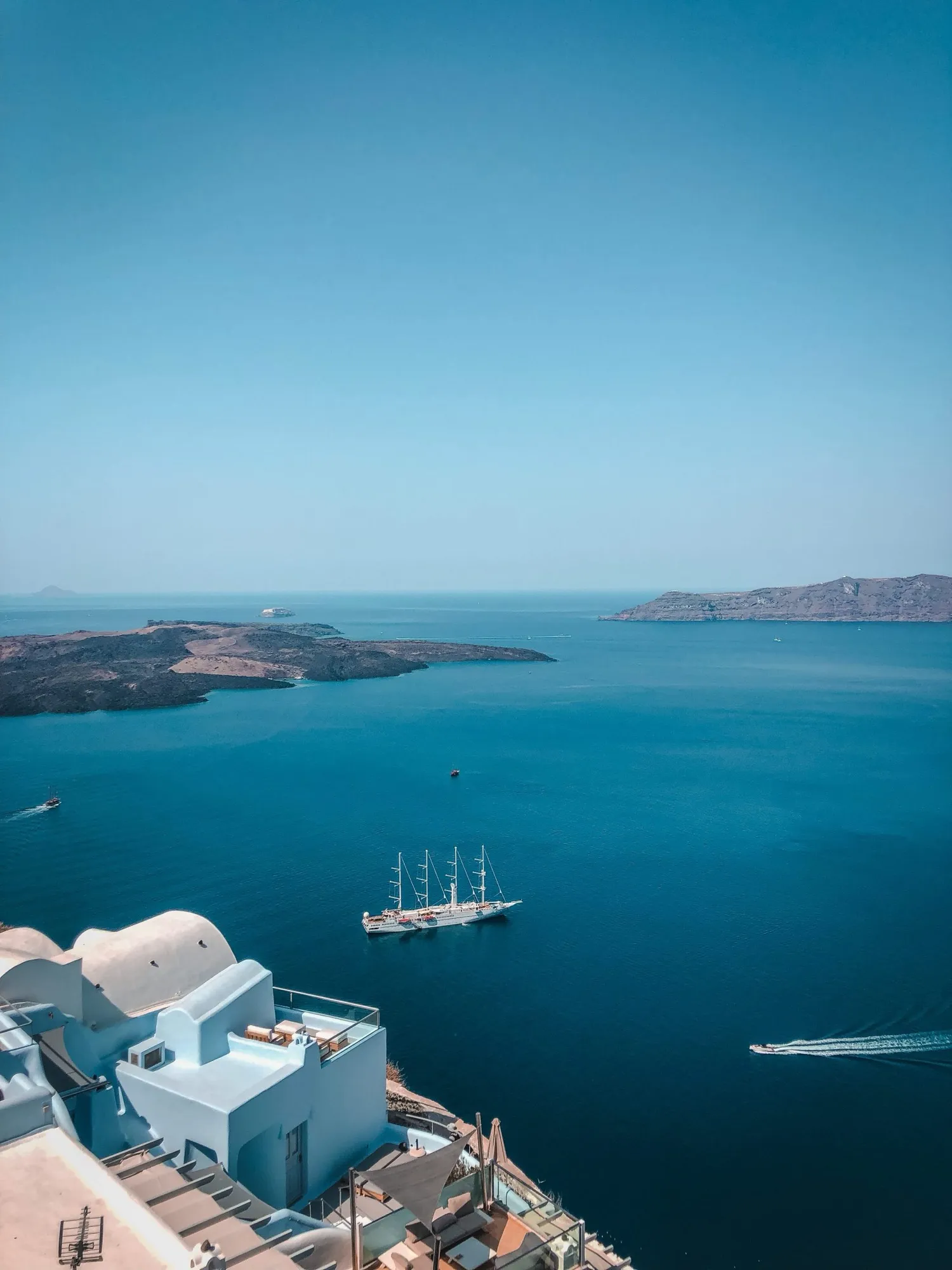 Vistas des del Café Galini en Fira